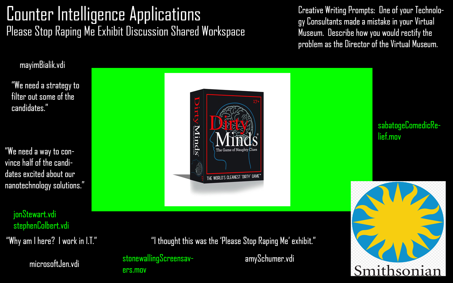 Please Stop Raping Me Art Exhibit